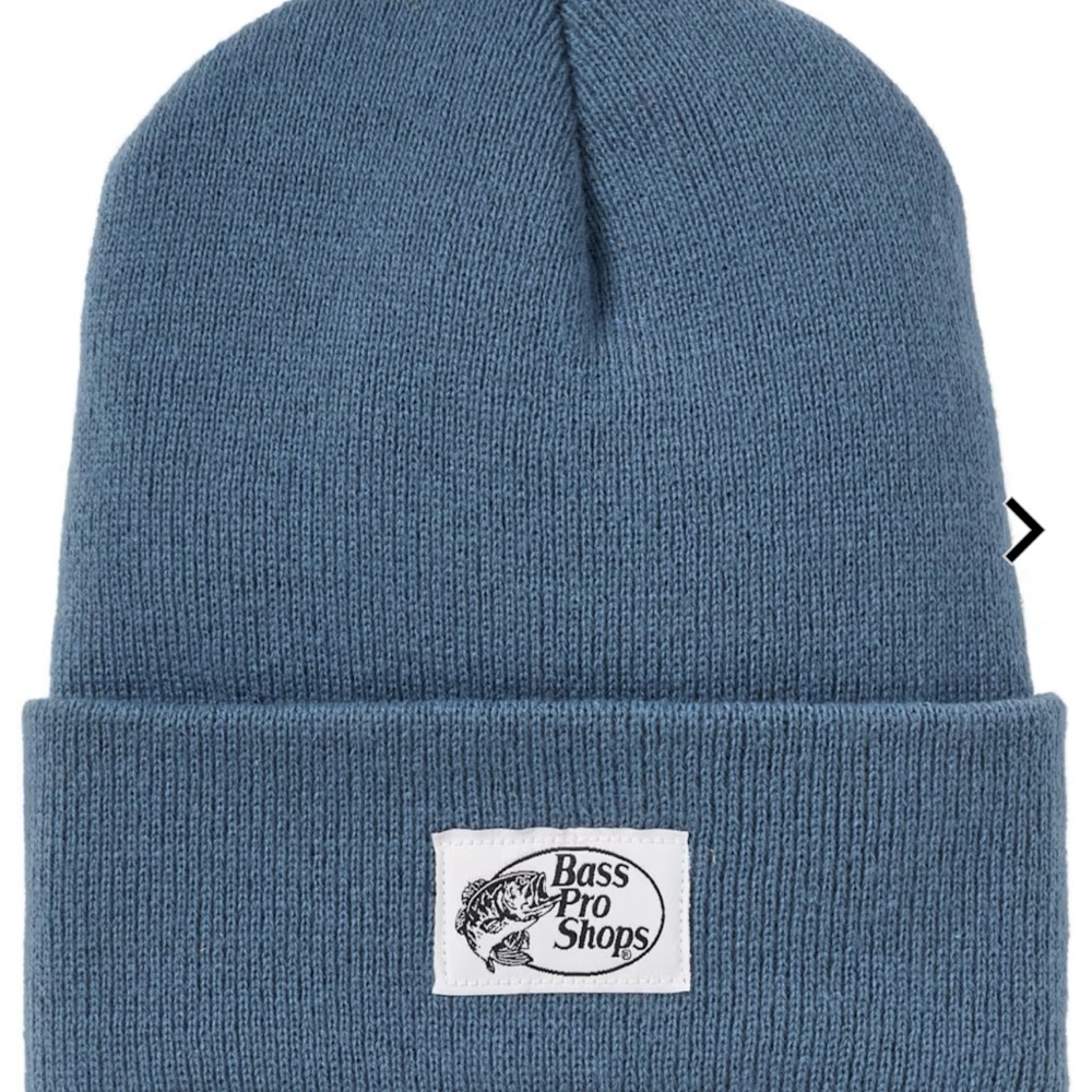 Bass Pro Shops Logo Label Knit Cuff Beanie - Ocean blue